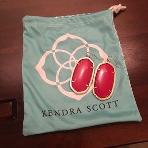 Kendra Scott Danielle Bright Red Earrings